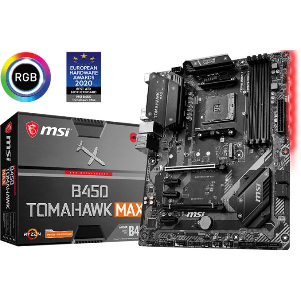 MSI B450 Tomahawk MAX AMD Motherboard - PakByte Computers 