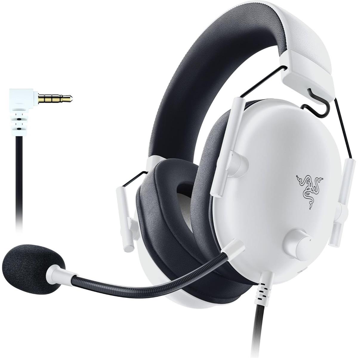 Razer BlackShark V2X White Wired Headphones - PakByte  