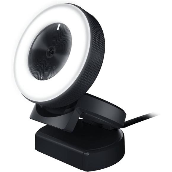 Razer Kiyo Streaming Webcam: 1080p 30 FPS / 720p 60 FPS - Ring Light w/ Adjustable Brightness - Built-in Microphone - Advanced Autofocus - PakByte Computers 