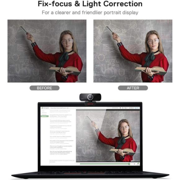 Redragon GW600 720P Webcam with Built-in Dual Microphone, 360-Degree Rotation - 2.0 USB Skype Computer Web Camera - PakByte Computers 