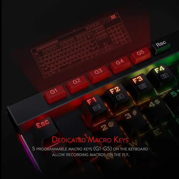 Redragon K580 VATA RGB Mechanical Gaming Keyboard - PakByte Computers 