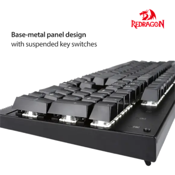 Redragon K557 Kala RGB Backlit Waterproof Mechanical Gaming Keyboard - PakByte Computers 