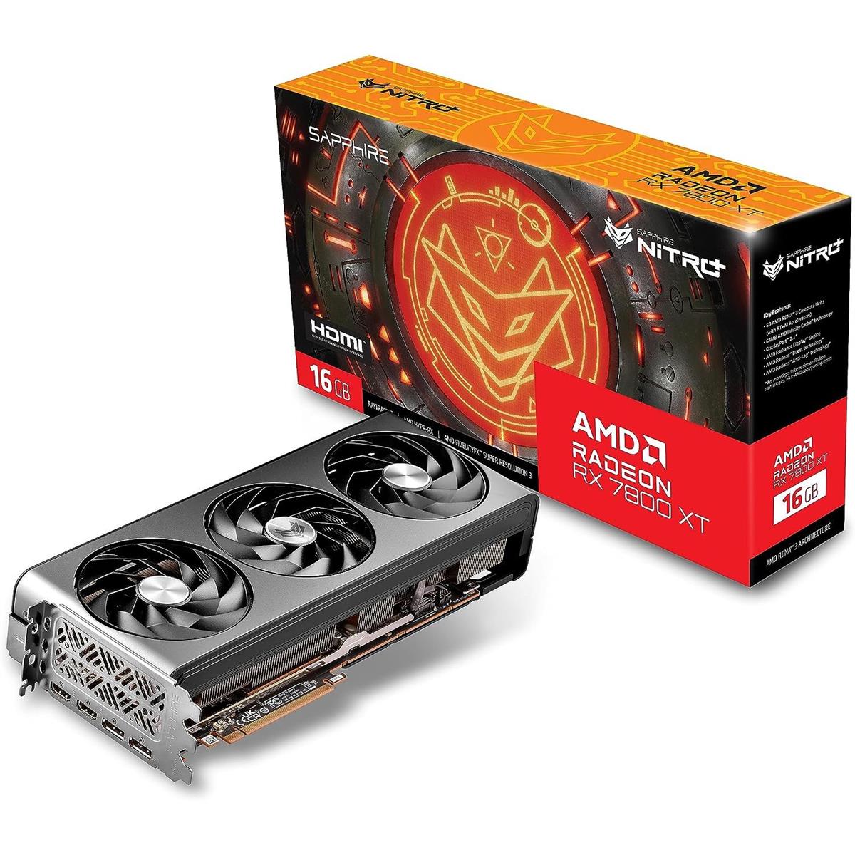 Sapphire Nitro+ AMD Radeon RX 7800 XT 16GB Gaming Graphics Card - PakByte Computers 