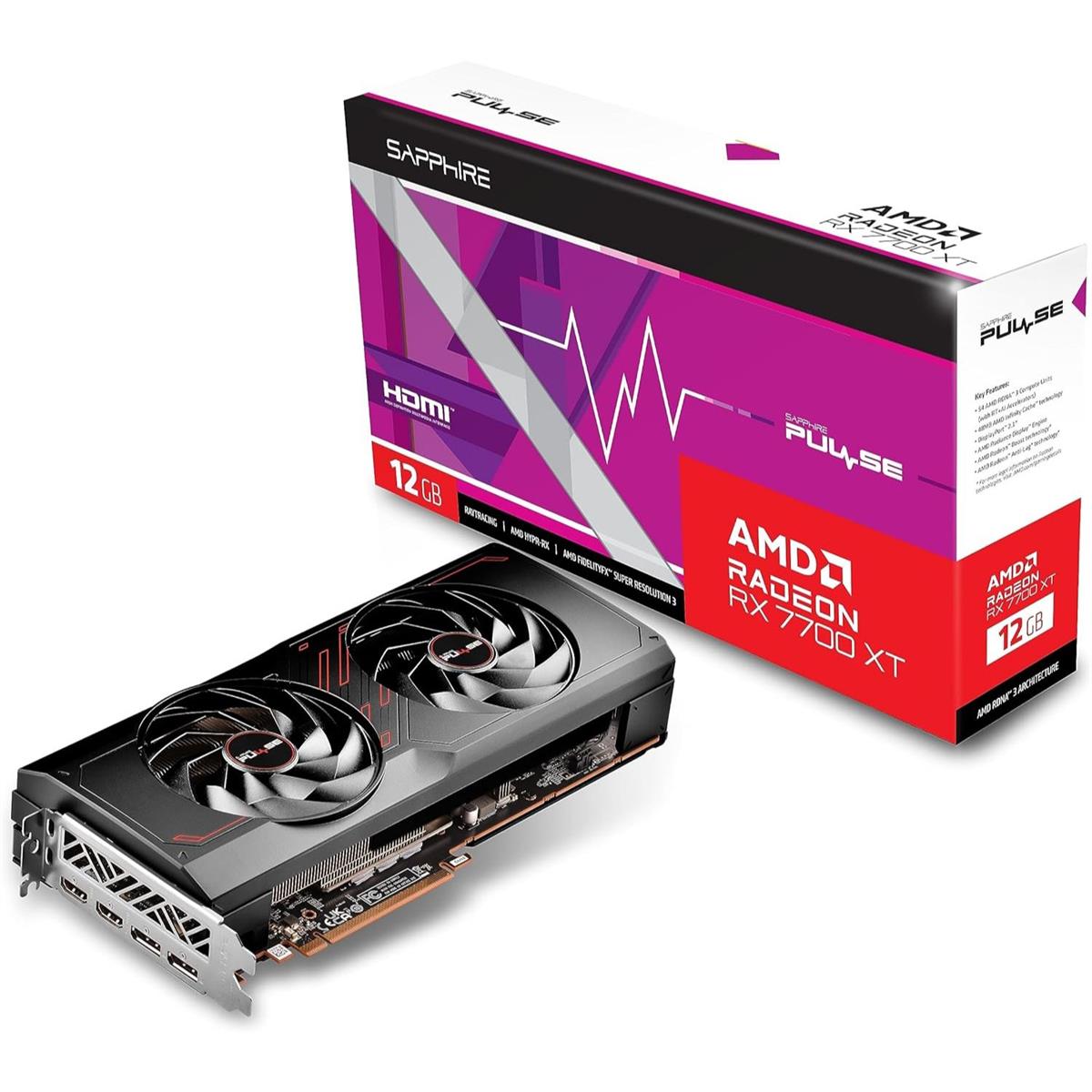 Sapphire Pulse AMD Radeon RX 7700 XT 12GB Graphics Card - PakByte Computers 