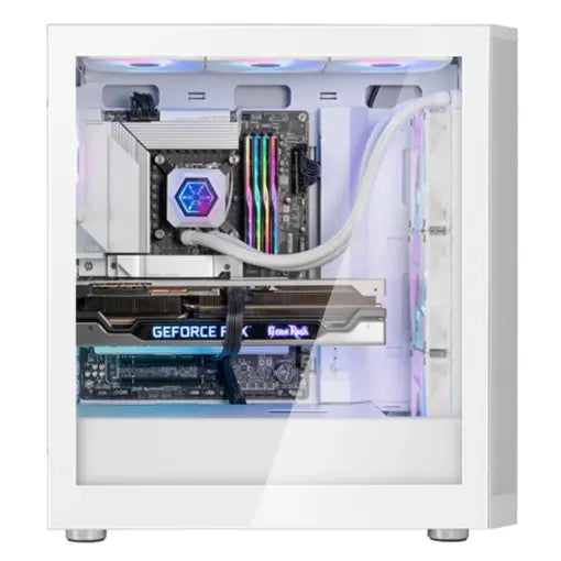 SilverStone SST-FA514X-WG FARA 514X ATX Mid-Tower Chassis with Dual Radiator Support, High Airflow and Captivating ARGB Lighting White - PakByte  