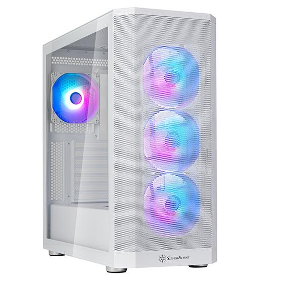 SilverStone Fara 514X ARGB Mid-Tower ATX Case - White - PakByte Computers 