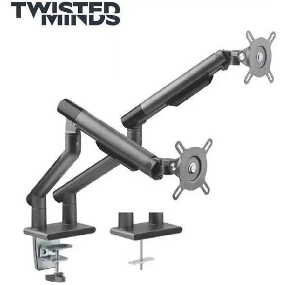 Twisted Minds TM-49-C012-G Dual Monitor Spring Assisted Monitor Arm - PakByte Computers 