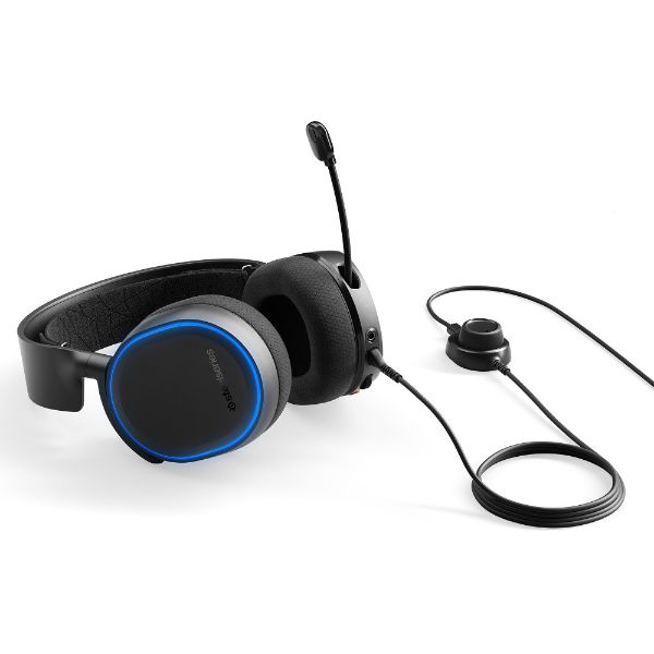 SteelSeries Arctis 5 (2019 Edition) RGB Illuminated Gaming Headset with DTS Headphone:X v2.0 Surround for PC and PlayStation 4 – Black - PakByte Computers 