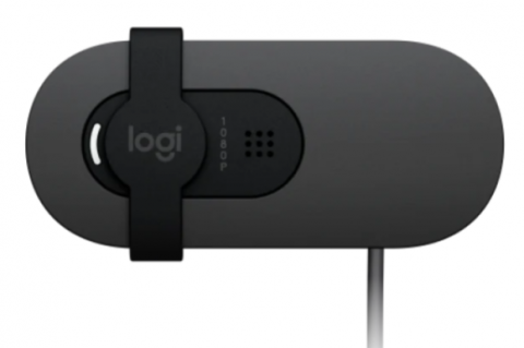 Logitech BRIO 100 Full HD 1080p privacy shutter built-in mic Webcam