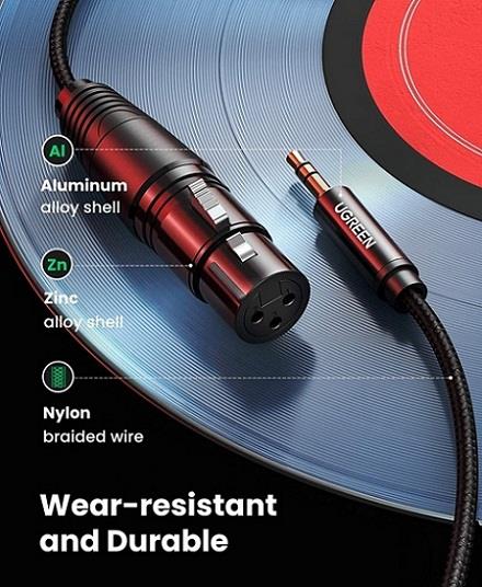 Ugreen 3.5mm Three-Pole Male to XLR Female Audio Cable 2m - PakByte  