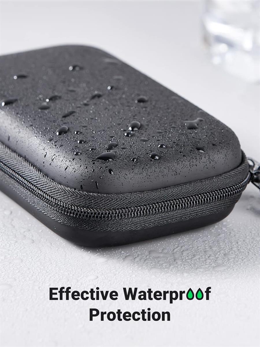 Ugreen 2.5 Inch External Hard Drive Case Cover Shockproof Storage Bag Electronic Accessories Waterproof Bag Compatible with SSD HDD USB Cables SD Cards USB Stick External Battery - PakByte  