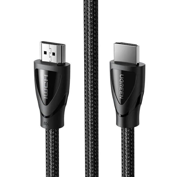 Ugreen HDMI 8K Cable Male to Male Aluminum Alloy Shell Braided - 2m (Black) - PakByte  