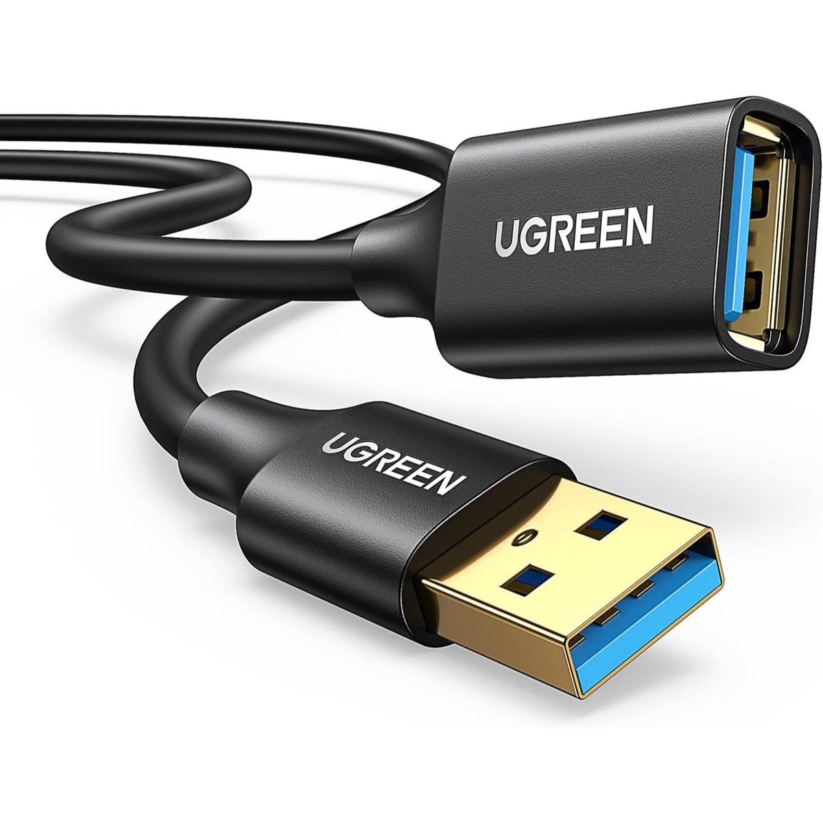 UGREEN USB 3.0 Extension Male Cable 3m (Black) - PakByte  