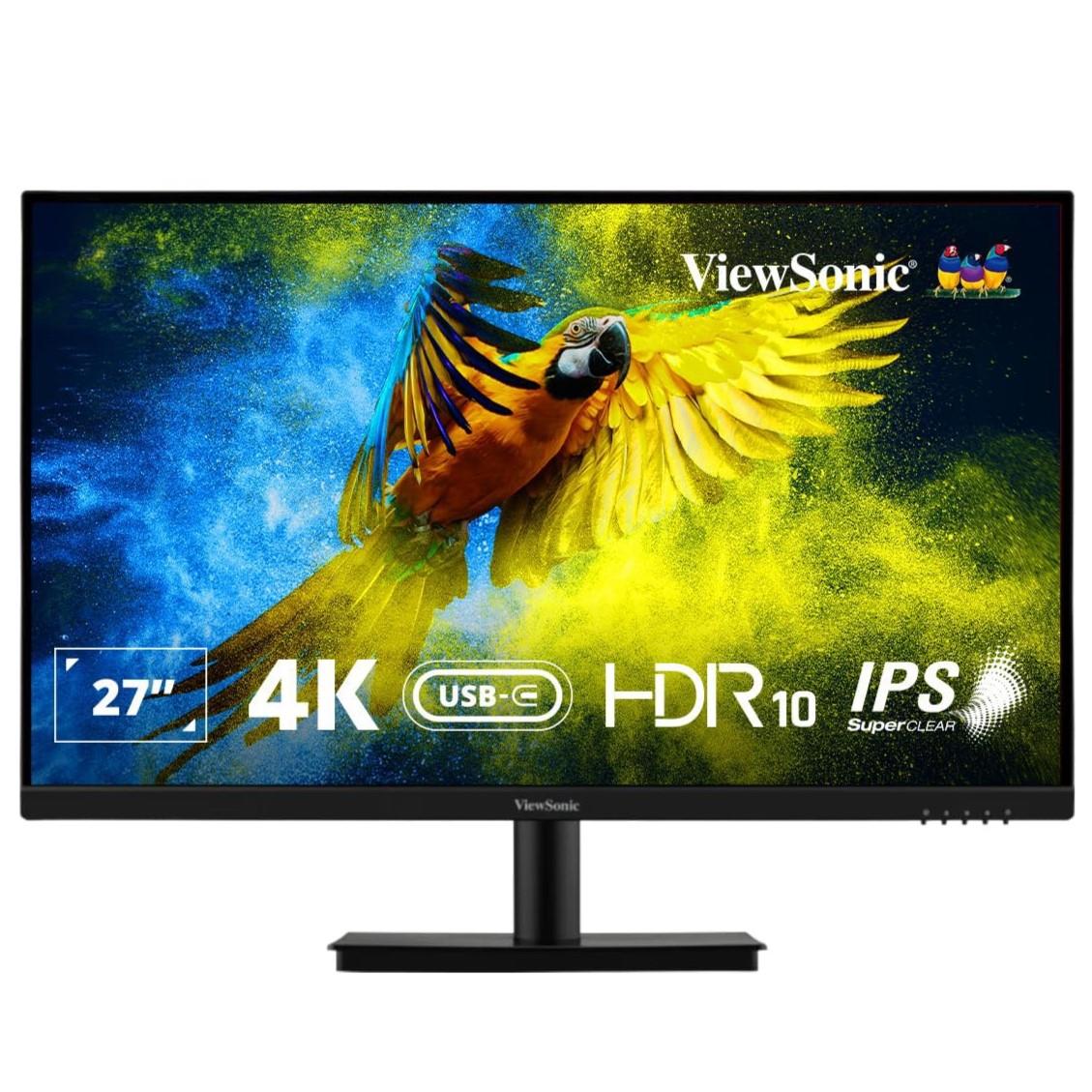 ViewSonic VA2709U-4K - 60Hz 4K UHD IPS 27" USB-C Monitor - PakByte Computers 