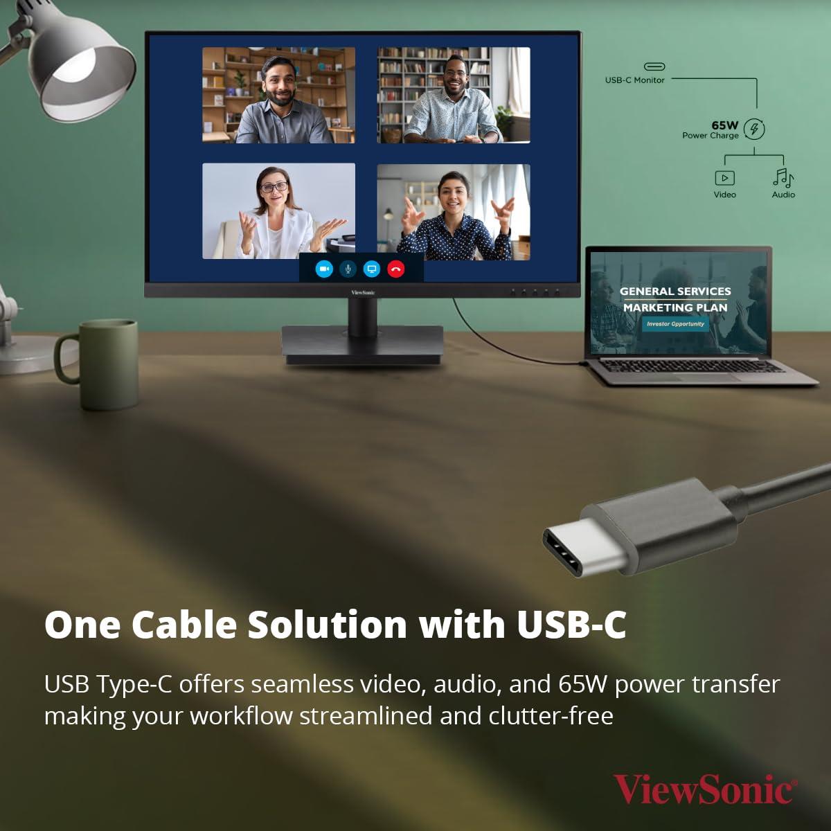 ViewSonic VA3209U-4K - 60Hz 4K UHD IPS 32" USB-C Monitor - PakByte Computers 