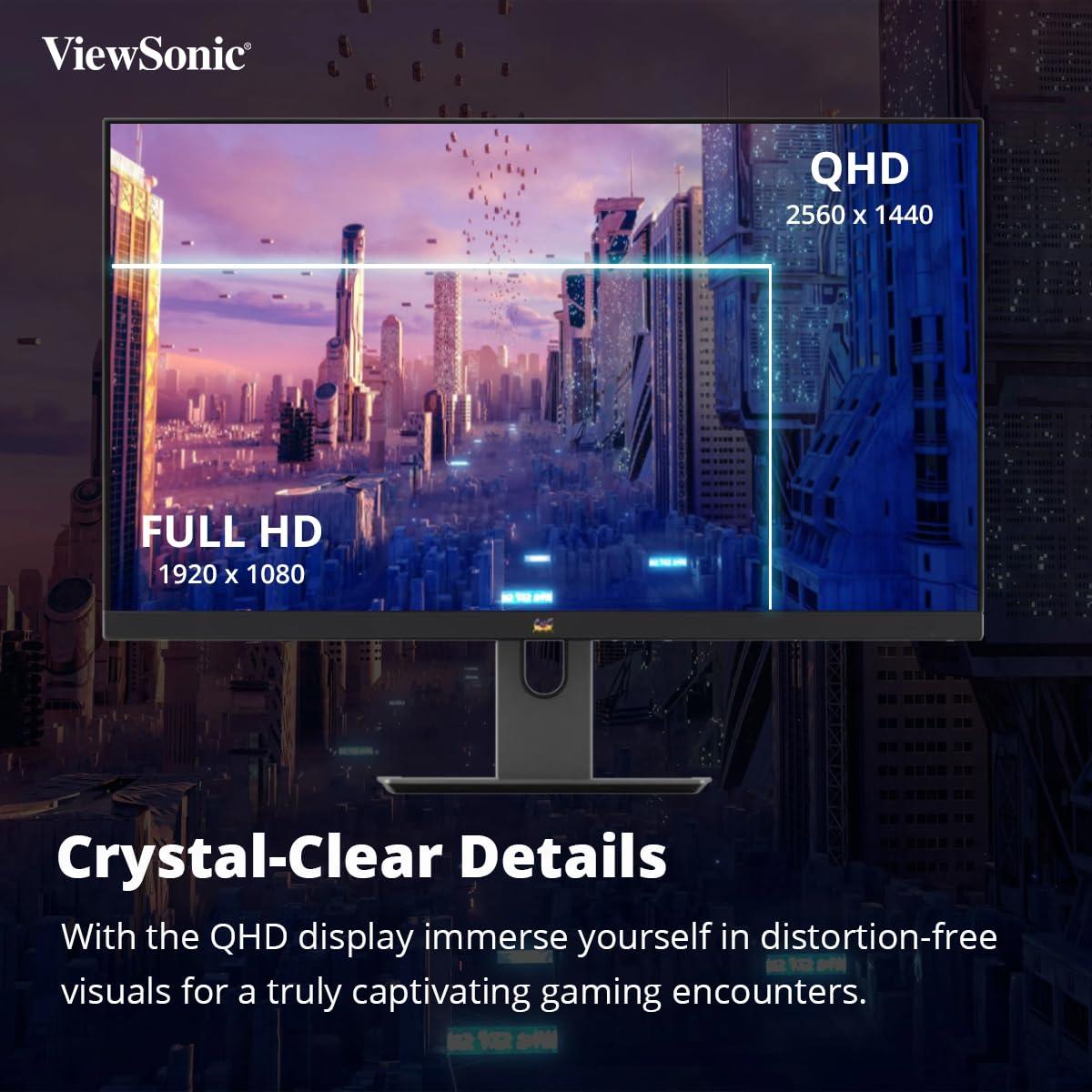 ViewSonic VX2758A-2K-PRO-2 - 170Hz 2K 1440p QHD IPS 27" Gaming Monitor - PakByte Computers 