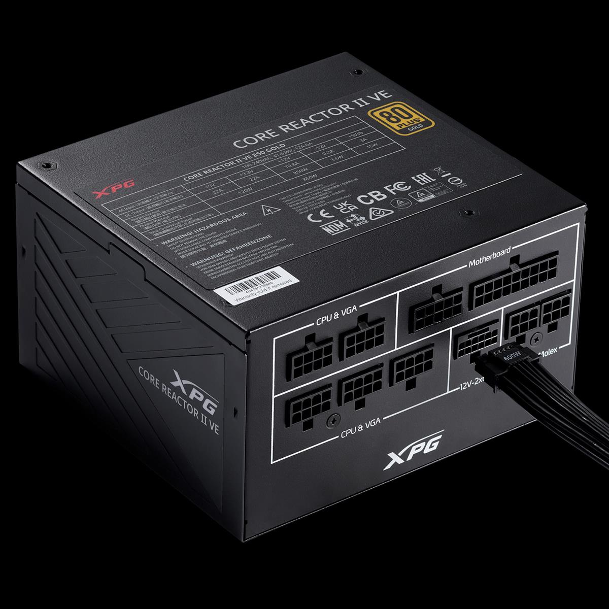 XPG CoreReactor II VE 750W 80 Plus Gold Fully Modular Power Supply