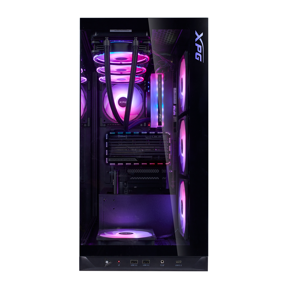 XPG Invader X BTF Mid-Tower ATX Gaming Case - Black