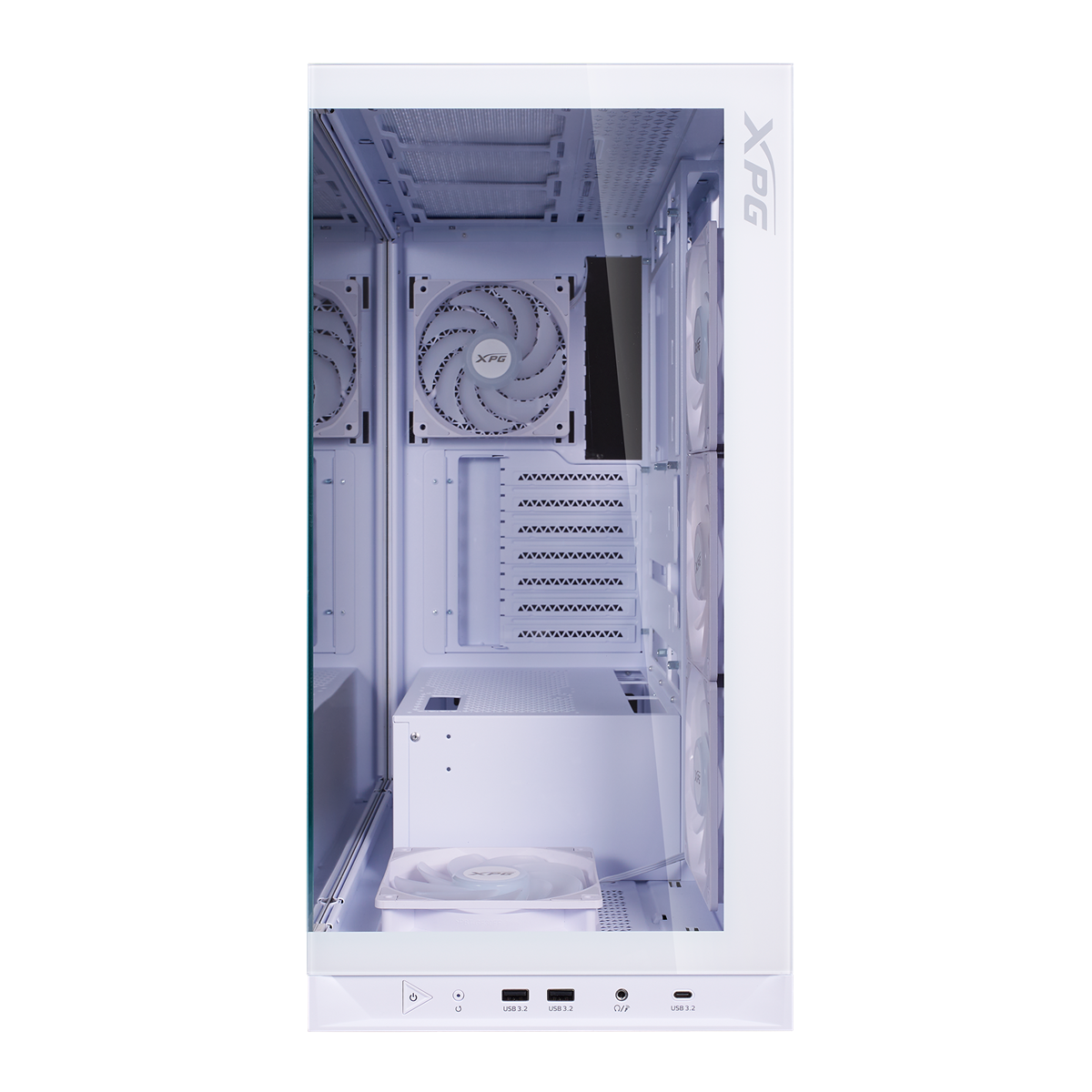 XPG Invader X BTF Mid-Tower ATX Gaming Case - White