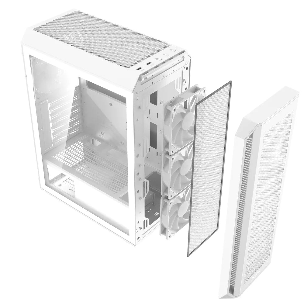 XPG VALOR AIR Plus Mid Tower Gaming Case – White