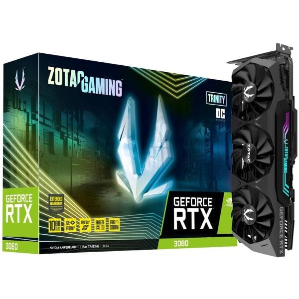 ZOTAC GAMING GeForce RTX 3080 Trinity OC Graphics Card ZT-A30800J-10P - PakByte Computers 